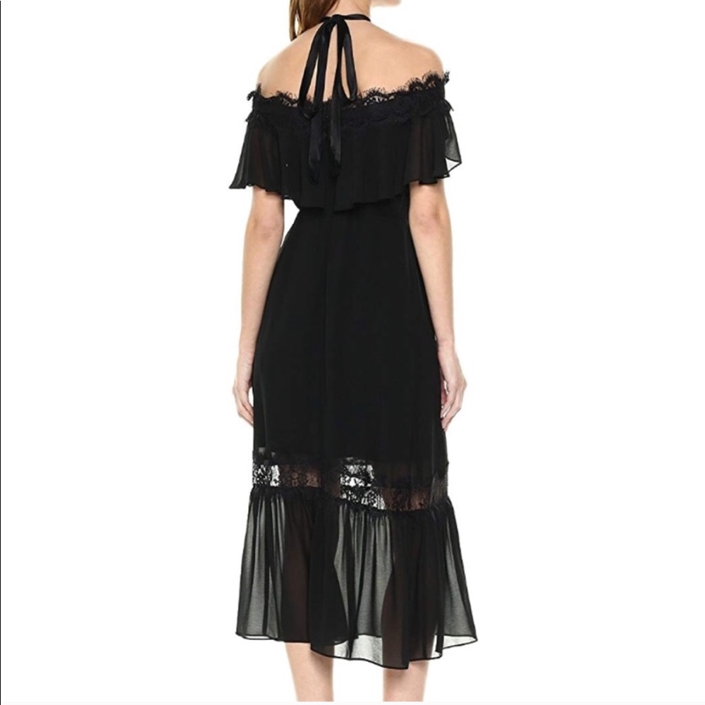 NWT Nanette Lepore halter cold shoulder dress - Picture 2 of 8